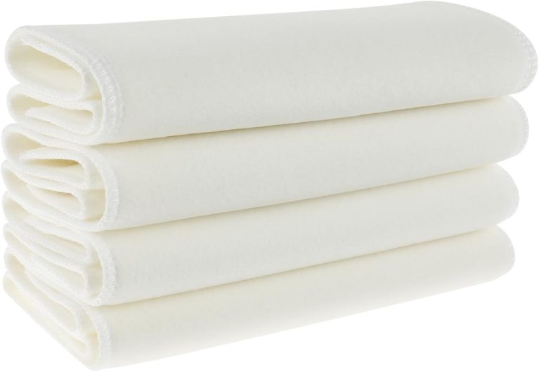 TF 4Pcs Bamboo Flannel Cloth for Essential Oil Pack Reusable Washable ...