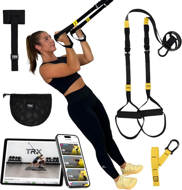 TRX GO Suspension Trainer System, Full-Body Workout for All Levels & G...