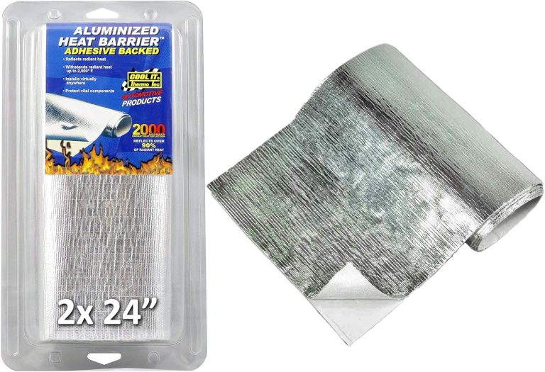 Thermo-Tec 13575 Adhesive Backed Aluminized Heat Barrier, 12" x 48" (2...