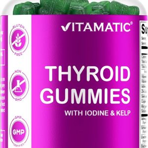 Vitamatic Vegan Thyroid Support Gummies with Iodine & Kelp – 60 Count ...