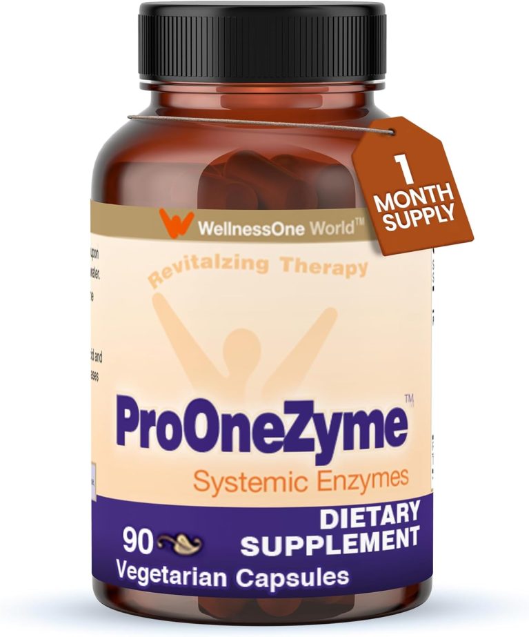 WellnessOne ProOneZyme Digestive Enzymes Supplements - Systemic Proteo...