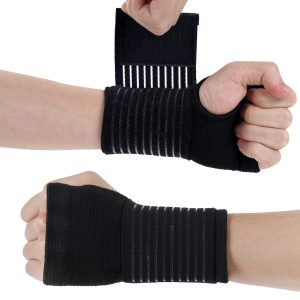 Wrist Brace, 2 Pack Elastic Wrist Support with Strap, Wrist Compressio...