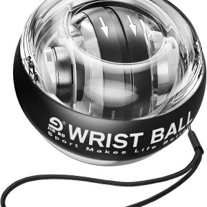 Wrist Trainer Ball Auto-Start Gyroscopic Forearm Exerciser Gyro Ball f...