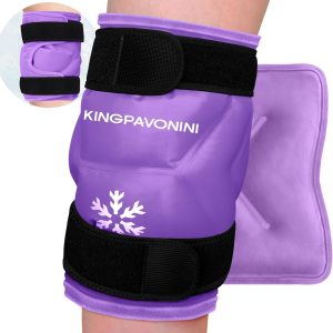 XXL Knee Ice Pack Wrap for After Surgery - Reusable Gel Pack for Injur...