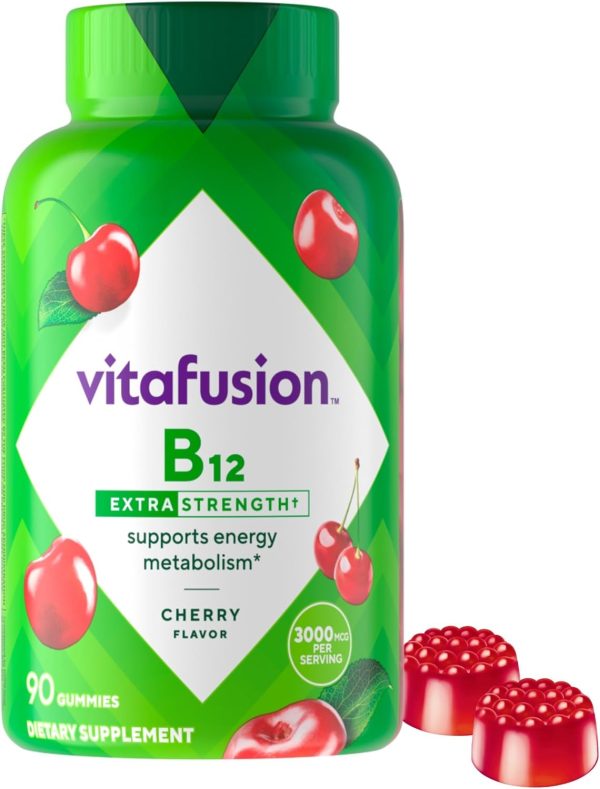 vitafusion Extra Strength Vitamin B12 Gummy Vitamins for Energy Metabo...