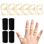 10Pcs Oval Finger Splints & Sleeves Kit, 6 Graduated Trigger Finger Sp…