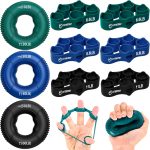 FitBeast Grip Strength Trainer, Finger Exerciser, Forearm Strengthener…