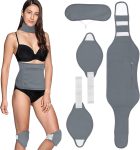 4Pack Castor Oil Pack for Knee, Neck and Abdomen, Reusable Compress Ca…