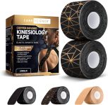Care Science Waterproof Kinesiology Tape, 40 ct Precut Strips (2 Rolls…
