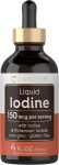 Carlyle Liquid Iodine Drops 4 fl oz | 150 mcg | Iodine & Potassium Iod…