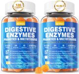 Digestive Enzymes with Probiotic Gummies, Multivitamins, Calcium, Magn…
