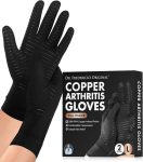 Dr. Frederick’s Original Copper Full Finger Comfort Gloves – 2 Gloves …