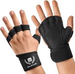 MAVA Open Gym Gloves for Men & Women; Padded Weight Lifting Gloves wit…