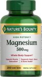 Nature’s Bounty Magnesium Supplements – Magnesium 500 Mg (200ct)