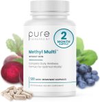 Methyl Multi Without Iron Methylated Multivitamin for Men & Women, 60-…