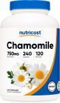 Nutricost Chamomile 750mg, 240 Vegetarian Capsules, 120 Servings – Non…
