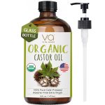 Pure Organic Cold Pressed Castor Oil – USDA Certified Unrefined Glass …