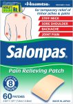 Salonpas Pain Relieving Patch for Back, Neck, Shoulder, Knee Pain and …