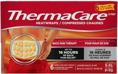ThermaCare Heatwraps Advance Back Pain Therapy Stretch Fit S-XL, 6 cou…
