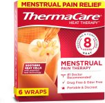 ThermaCare Menstrual Heating Pads – Portable, Adhesive HeatWraps for P…