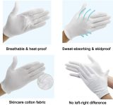 12Pairs White Cotton Gloves for Eczema and Dry Hands – Breathable Work…