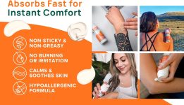 Natural Pain Relief Cream Lotion – Fast-Acting Formula with Frankincen…