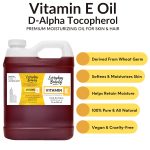 Pure Vitamin E Oil Bulk – 32 oz D-Alpha Tocopherol 100% Pure & All Nat…