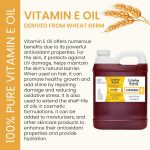 Pure Vitamin E Oil Bulk – 32 oz D-Alpha Tocopherol 100% Pure & All Nat…