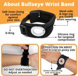 BULLSEYE Wrist Band with Silicone Ring for Pinky and Ulnar Sided Wrist…