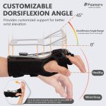 Radial Nerve Palsy Splint with Knob, Adjustable Dynamic Wrist Drop Bra…