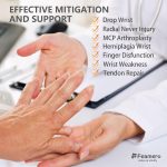 Radial Nerve Palsy Splint with Knob, Adjustable Dynamic Wrist Drop Bra…