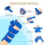 Resting Hand Splint, Stroke Hand Therapy Equipment, Hand Brace with Fi…