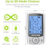 AUVON Dual Channel TENS Unit Muscle Stimulator Machine with 20 Modes, …