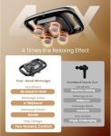 BOB AND BRAD A1 4-Head Massage Gun Deep Tissue, FSA HSA Eligible, 4X P…