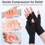 Arthritis Gloves Carpal Tunnel Gloves Fingerless Copper Arthritis Comp…