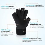 Tolaccea Finger Arthritis Compression Ice Glove for Pain Relief, Adjus…