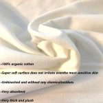 2 Pcs Organic Cotton Flannel for Castor Oil Pack Wrap, Reusable Castor…
