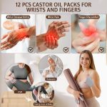 12PCS Castor Oil Pack Wrap Kit for Fingers and Hands – Organic Cotton …