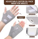 12PCS Castor Oil Pack Wrap Kit for Fingers and Hands – Organic Cotton …
