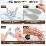 12PCS Castor Oil Pack Wrap Kit for Fingers and Hands – Organic Cotton …