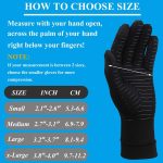 2 Pairs Copper Arthritis Gloves for Hand Pain, Full Finger Compression…