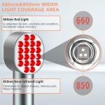 Red Light Therapy with Timing and 4 Modes, High Power 660/850nm Handhe…