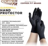 Copper Fit Guardwell Gloves Full Finger Hand Protection