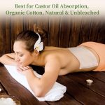 2Pcs Cotton Flannel for Castor Oil Pack, Less Mess Made of Unbleached …