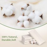 2Pcs Cotton Flannel for Castor Oil Pack, Less Mess Made of Unbleached …