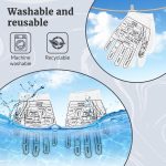 2 Pcs Castor Oil Pack Wrap for Hands – Organic Wrap Gloves for Wrist A…