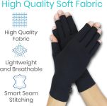 Vive Rheumatoid Arthritis Gloves – Men and Women Fingerless Compressio…