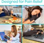 Vive Rheumatoid Arthritis Gloves – Men and Women Fingerless Compressio…