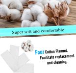 4 Small Pcs Organic Cotton Flannel for Castor Oil Pack Wrap. Castor Oi…