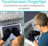 Vive Copper Arthritis Gloves – Full Hand Compression Touchscreen Finge…